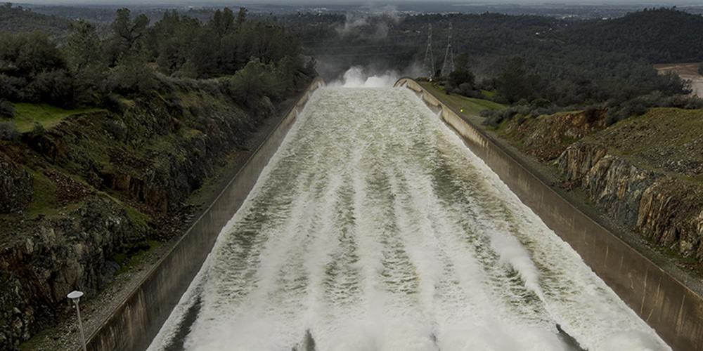 Oroville Emergency Spillway IN Oroville, California